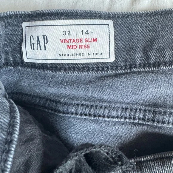 GAP Women's Skinny Jeans in Charcoal Gray - Picture 7 of 7